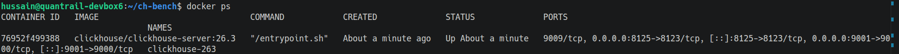 docker ps