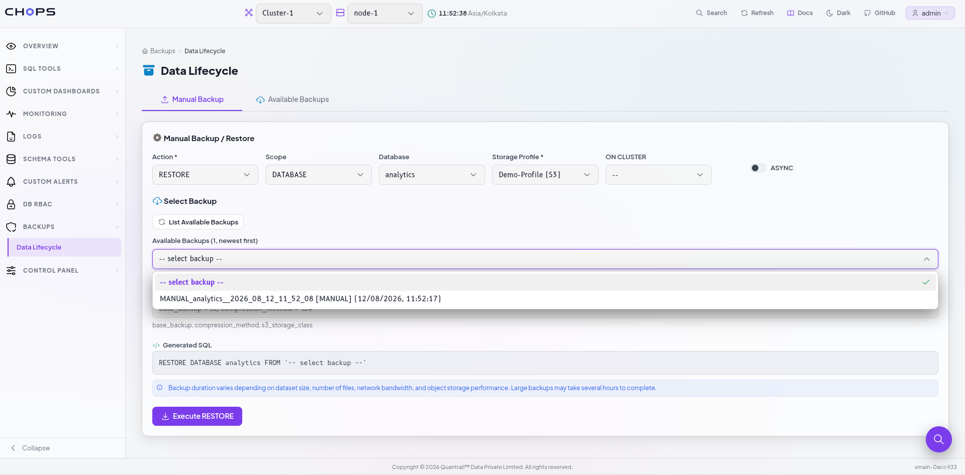 Previous Distributed Execution