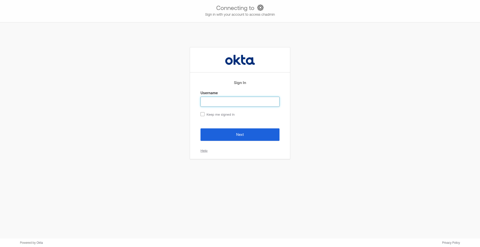 Okta SSO Login