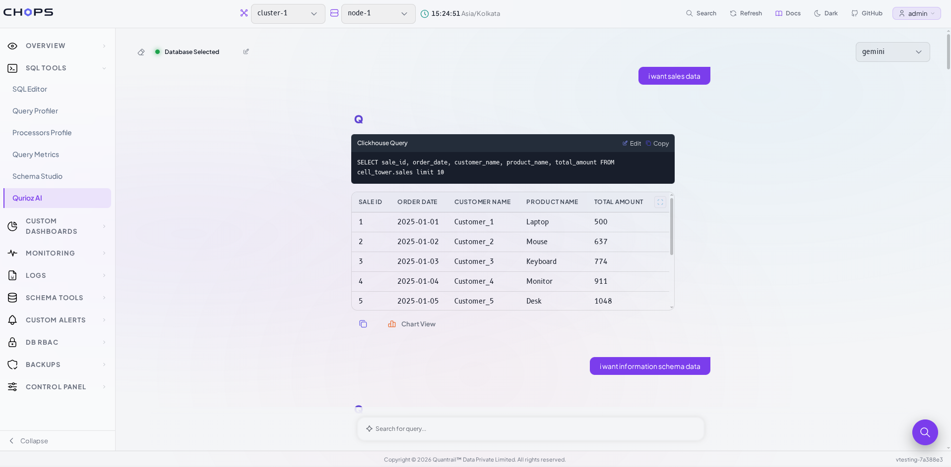 Qurioz API key configuration